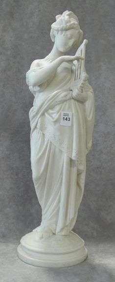 PARIAN BISQUE "MUSICIAN" SCULPTURE