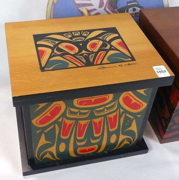 TWO STORAGE BOXES & DRUM