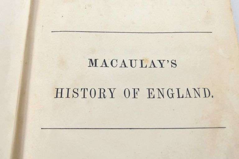 MACAULAY'S HISTORY OF ENGLAND