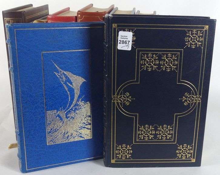 NINE FRANKLIN MINT LEATHER BOUND VOLUMES