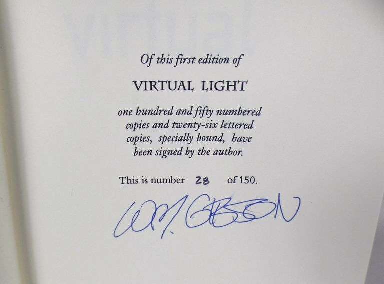 SIGNED WILLIAM GIBSON