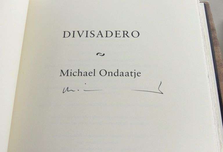 AUTOGRAPHED MICHAEL ONDAATJE VOLUMES