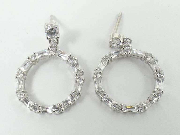 4 PAIRS STERLING EARRINGS