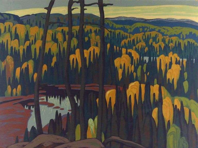 LAWREN HARRIS SILKSCREEN PRINT BY SAMPSON-MATTHEWS