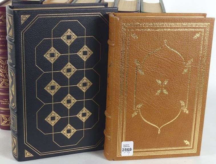 NINE FRANKLIN MINT LEATHER BOUND VOLUMES