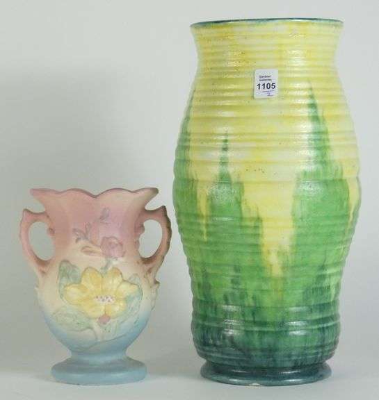 2 ART POTTERY VASES