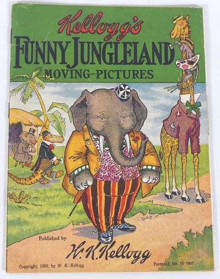 RARE KELLOGG'S FUNNY JUNGLELAND MOVING-PICTURES
