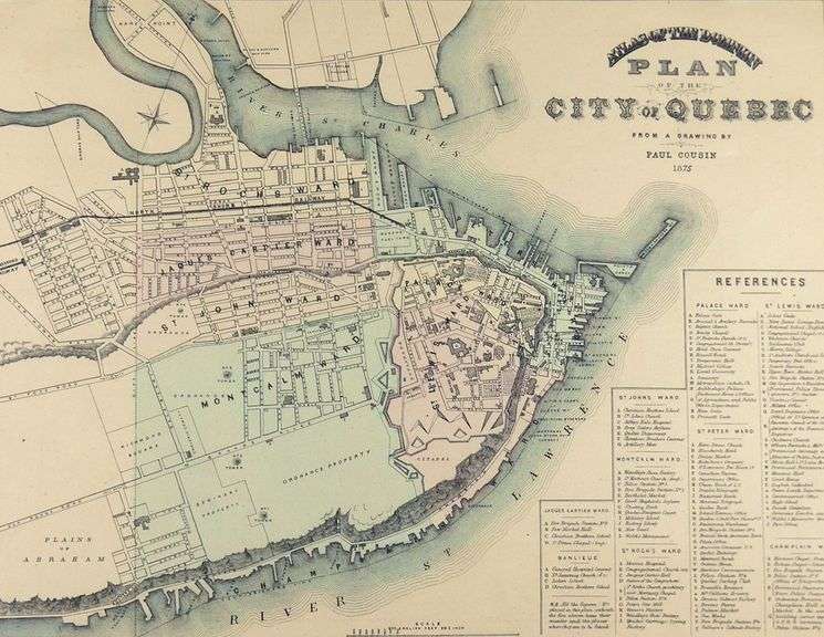 PLAN OF THE CITY OF QUEBEC