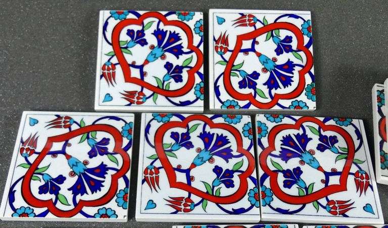 SET OF CERAMIC TILES