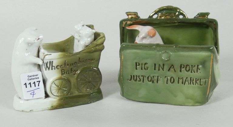 4 ANTIQUE PIG FAIRINGS