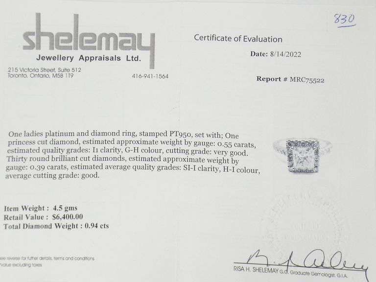 PRINCESS CUT DIAMOND RING