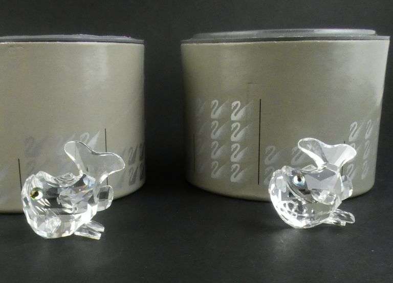 4 SWAROVSKI CRYSTAL FISH
