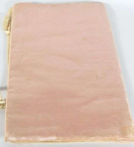 HAND-PAINTED SILK BOOK COVER