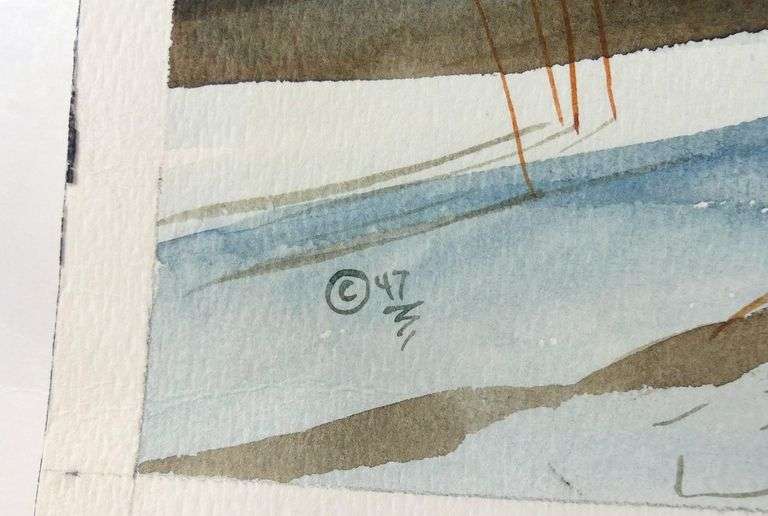 EDDY COBINESS WATERCOLOUR