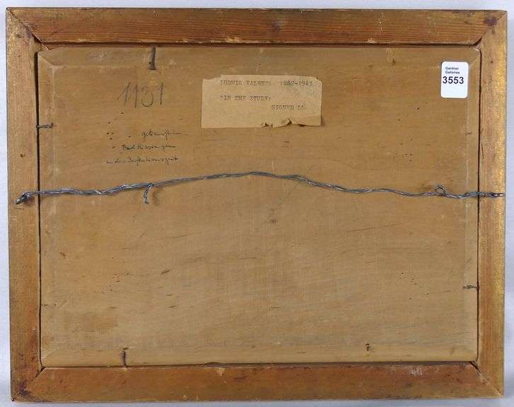 OIL ON PANEL BY LUDWIG VALENTA