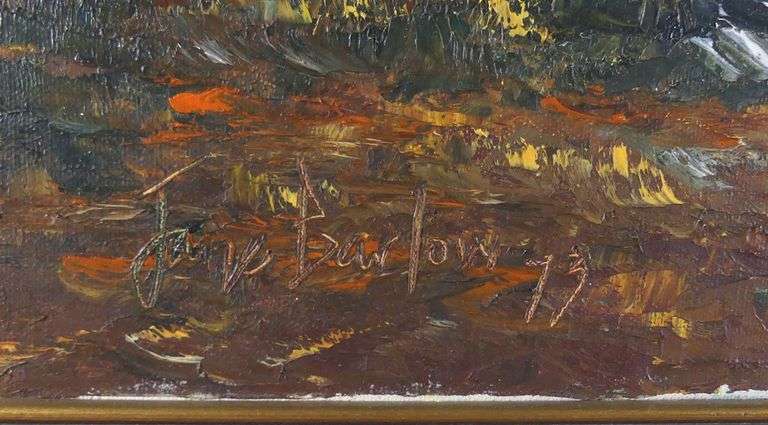 JANE BARLOW OIL ON CANVAS