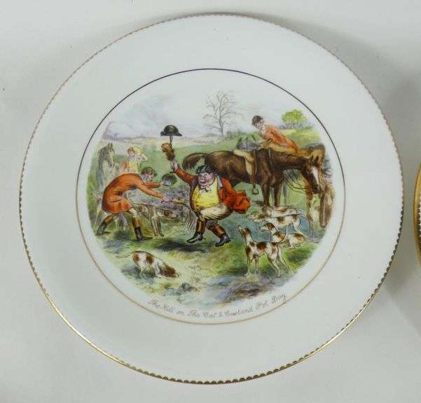 PAIR WEDGWOOD PICTURE PLATES