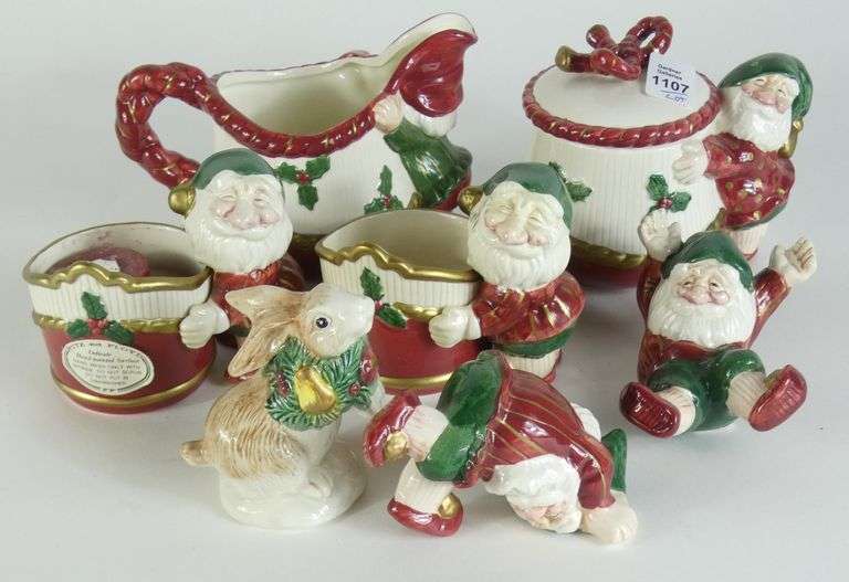 FITZ & FLOYD FESTIVE DISHES