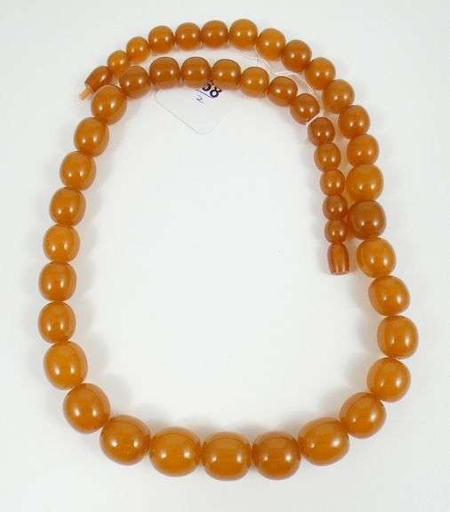 2 AMBER NECKLACES