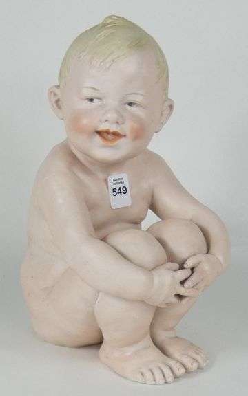 ANTIQUE BISQUE PORCELAIN FIGURINE