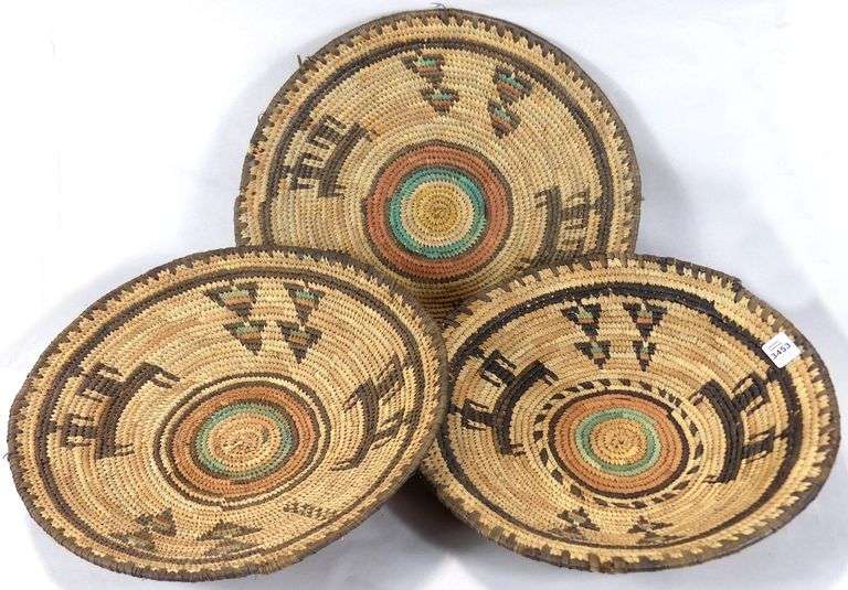 THREE INDIGENOUS BASKETS