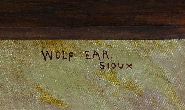 VINTAGE INDIGENOUS PORTRAIT OIL