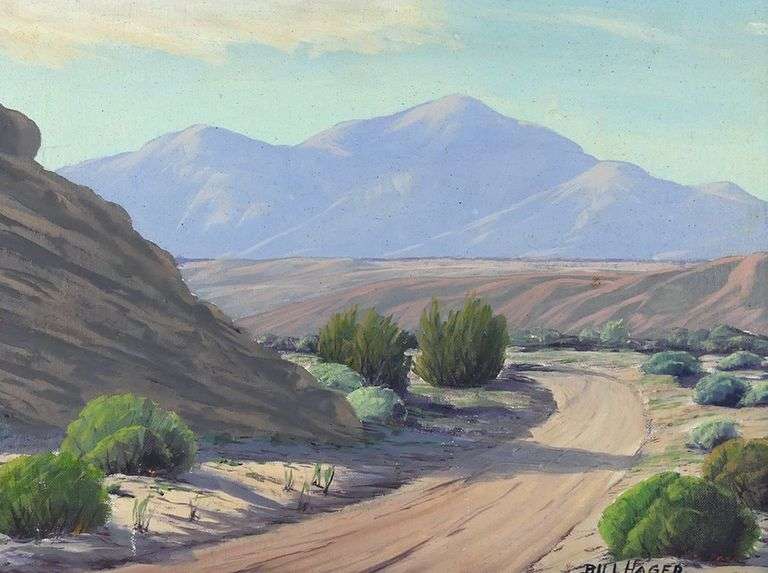 BILL HAGER OIL ON BOARD