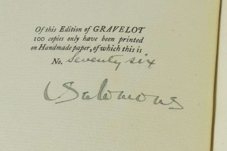 LTD. EDITION SIGNED "GRAVELOT"