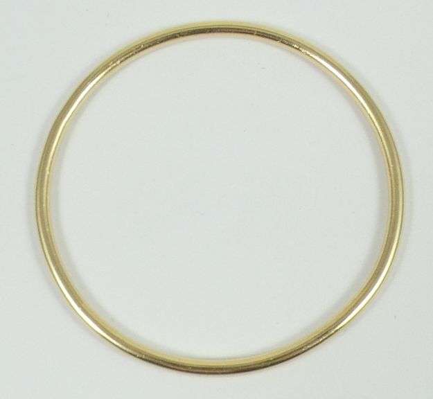 HEAVY GOLD BANGLE BRACELET