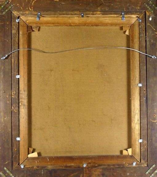 IMPORTANT OIL ON CANVAS BY EVA BRADSHAW