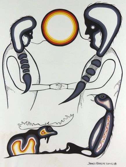 JAMES KAKEPETUM ACRYLIC