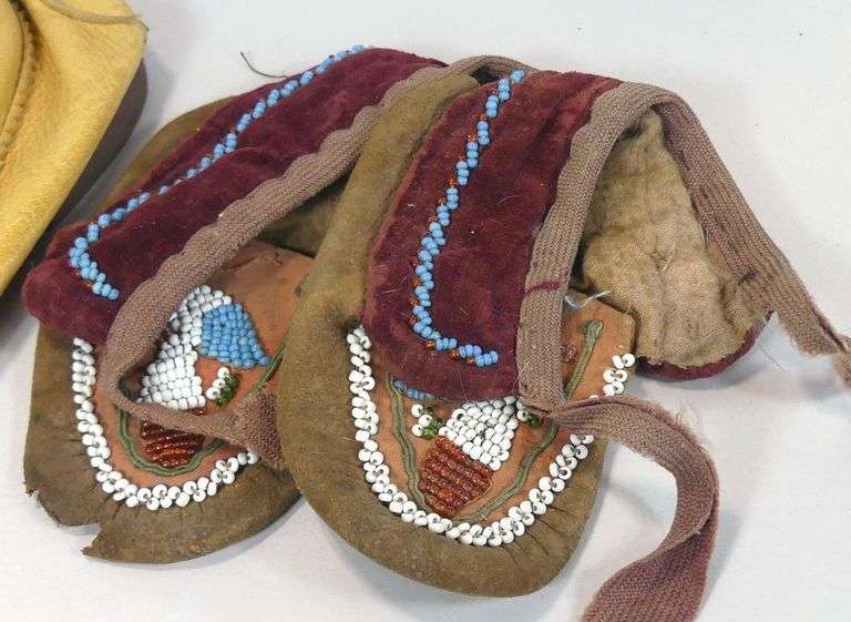 TWO PAIRS MOCCASINS