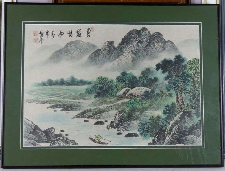 OIL, WATERCOLOUR, PRINT & JAPANESE SCROLL