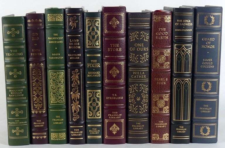 TEN FRANKLIN MINT LEATHER BOUND VOLUMES