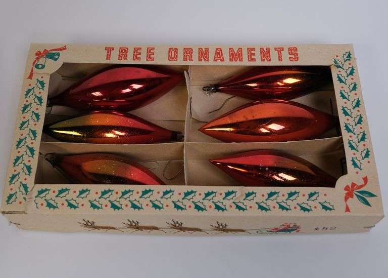 ANTIQUE GLASS ORNAMENTS