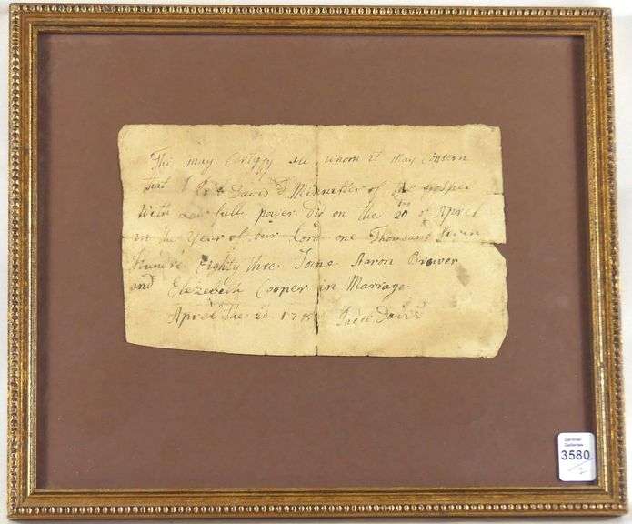 18TH & 19TH CENTURY DOCUMENTS