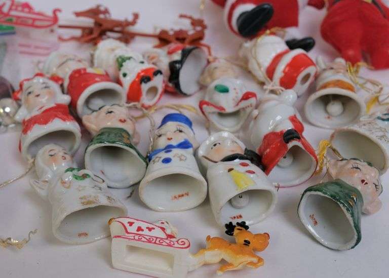 GLASS AND PORCELAIN ORNAMENTS