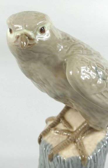 SPANISH PORCELAIN FALCON FIGURINE
