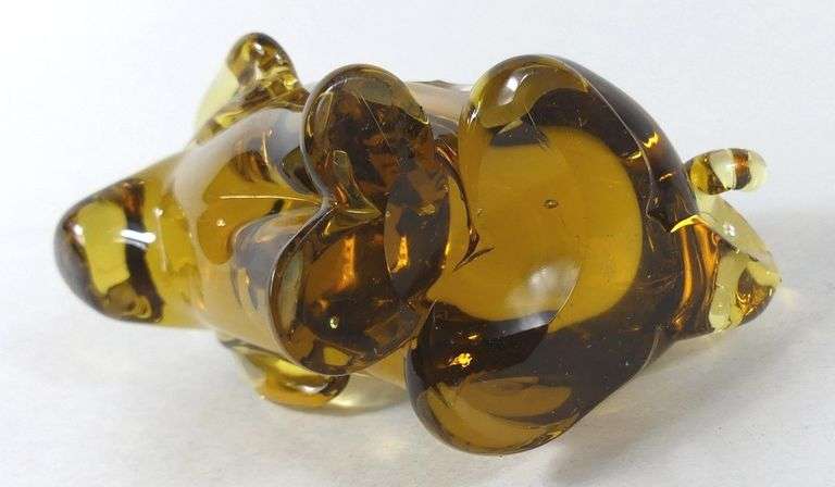 AMBER GLASS SCULPTURE