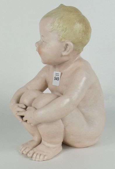 ANTIQUE BISQUE PORCELAIN FIGURINE