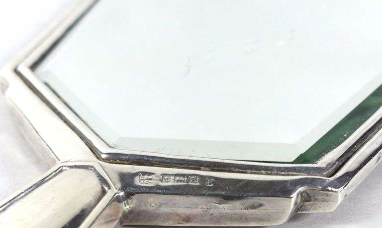 STERLING ART DECO VANITY MIRROR