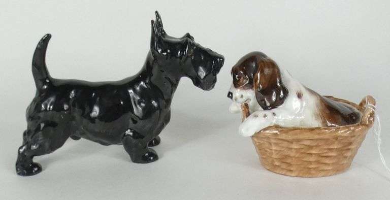 2 DOULTON DOG FIGURINES