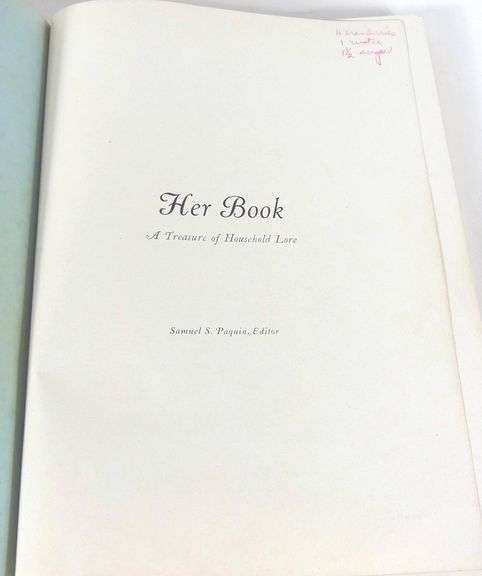 HER BOOK: A TREASURE OF HOUSEHOLD LORE