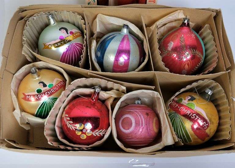ANTIQUE GLASS ORNAMENTS