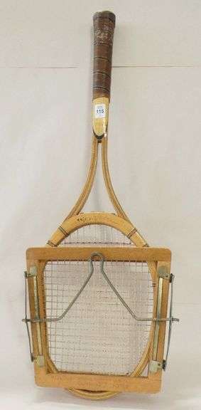 GOLF CLUB, TENNIS RACQUET AND LADLE