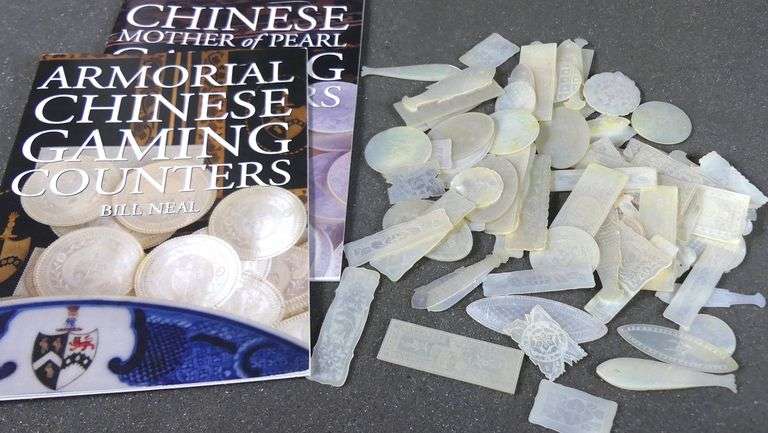 CHINESE MOTHER-OF-PEARL GAMING COUNTERS