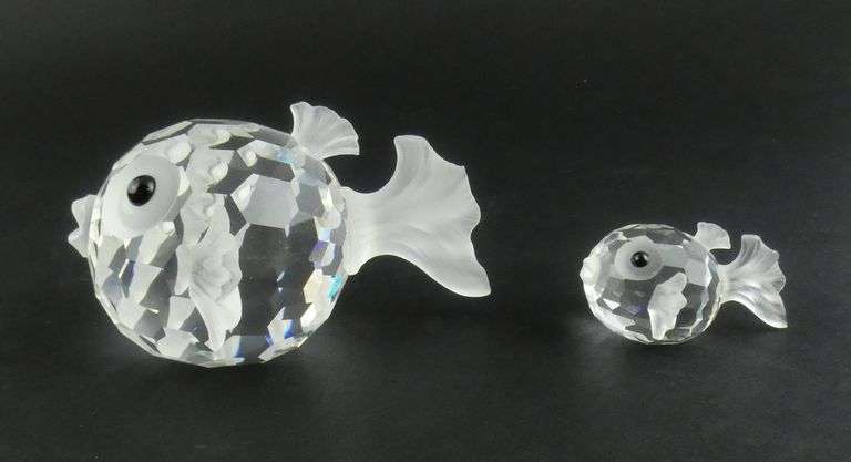 4 SWAROVSKI CRYSTAL FISH