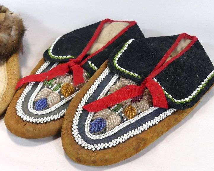 TWO PAIRS MOCCASINS