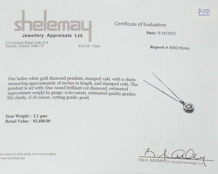 DIAMOND PENDANT ON CHAIN