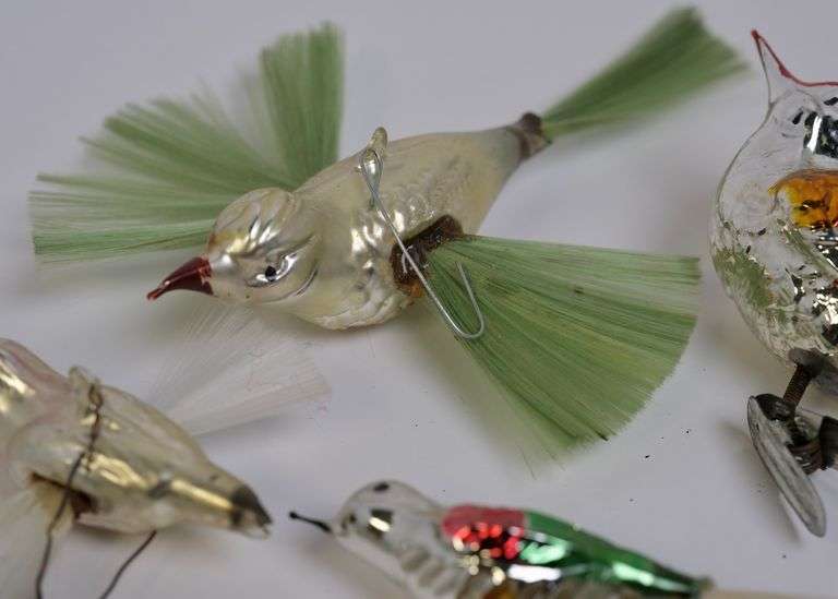VINTAGE BIRD ORNAMENTS
